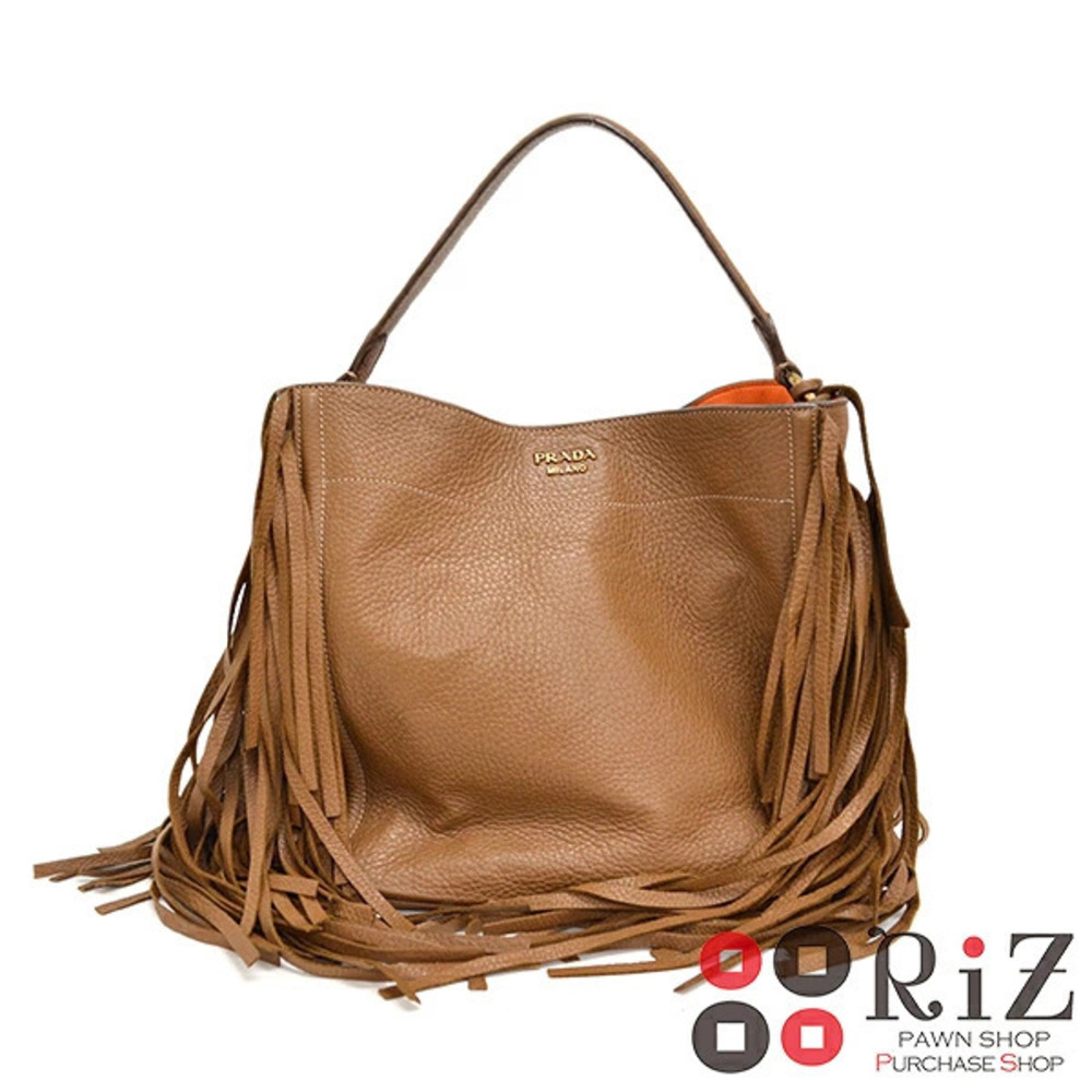 PRADA Hobo Bag Messenger Brown